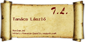 Tanács László névjegykártya